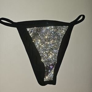 Rhinestone swimsuit bottom ready to ship